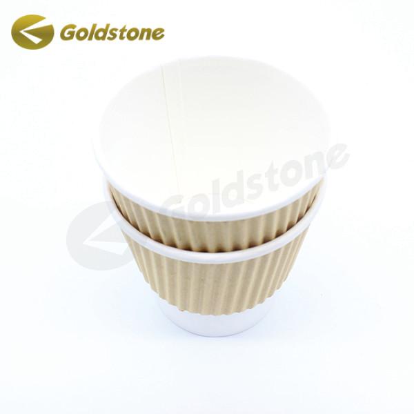 Custom Branding Eco Paper Cups 12 Oz Kraft Ripple Cup ISO9001
