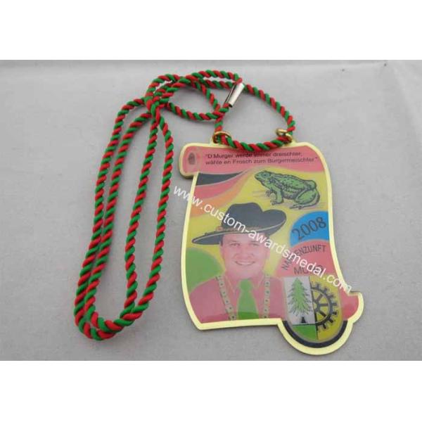 Sport 5k Race Ribbon Medals , Half Marathon Medal With 900*38 Long Ribbon