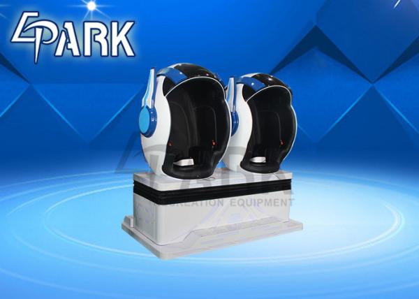 Luxury VR Experience amusement ride 9D Cinema White Egg 360 Degree View Cinema 9D VR