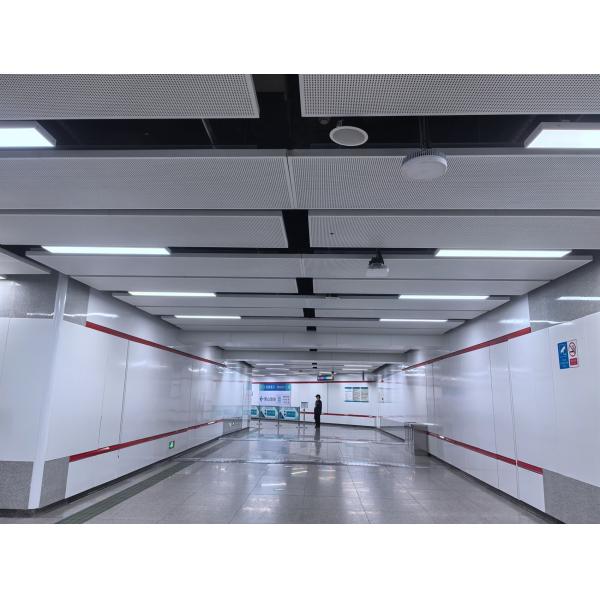 Train Station Ceiling Tile Aluminum Honeycomb Perforated Metal Panels Soundproof Board