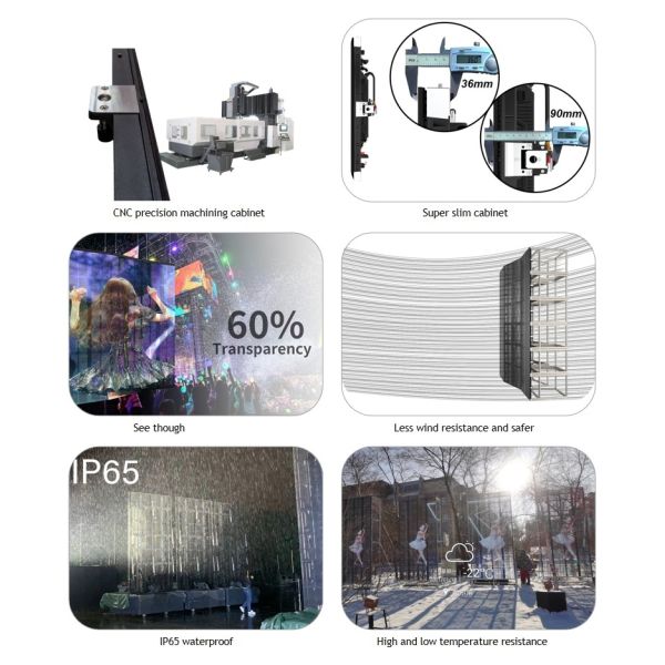 P3.9 - P7.8 Outdoor Rental LED Screen Waterproof LED Curtain Screen