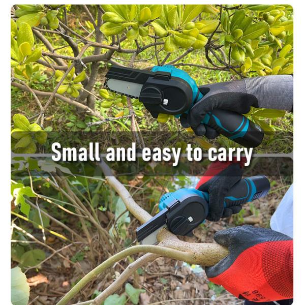 21В инструмент для резки древесины электрическая бензопила 3' мини перезаряжаемая портативная батарея беспроводная