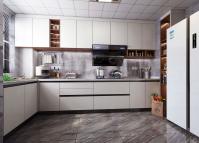Fabrica de fornecimento direto Matt Laca acabamento armários de cozinha laminado com Quartz