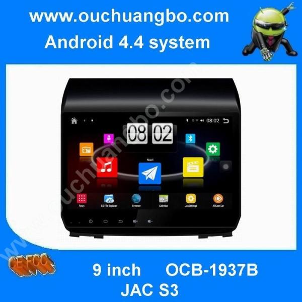 Ouchuangbo car radio audio DVD navi for JAC S3 2015 with spanish chile map quad core 1024*600 android 4.4 big screen