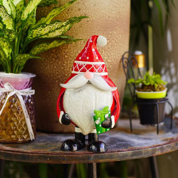 Santa Claus Custom Metal Christmas Decoration Ornaments Rustproof