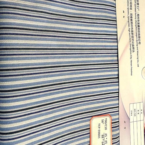 TC 90/10 Plain Poly Cotton 45*45 88*64 Pocket Fabric Warp Density 88