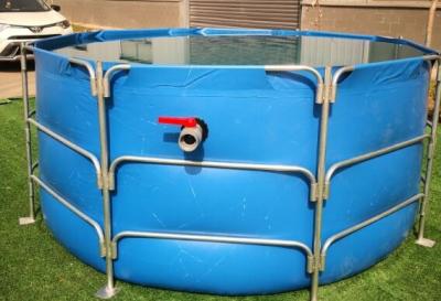 Anti Leaking 2.6x1.2m Round PVC Fish Farming Tank Fish Pond Plastic Tank Diy Fish Pond