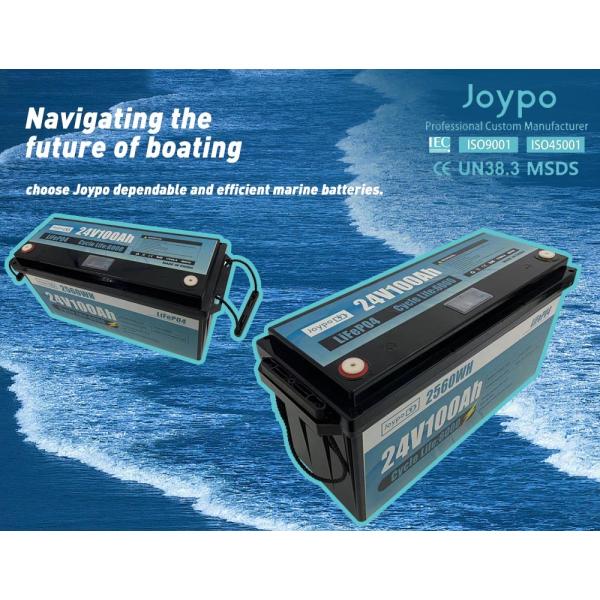 Deep Cycle LiFePO4 Marine Lithium Battery 24V 50Ah 100Ah 200Ah 300Ah 400Ah