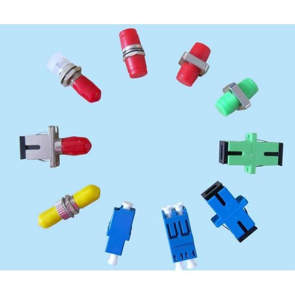 Fiber Optic Cable Adapter SC FC LC M-F M-M F-F Plastic / Metal Material