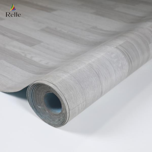 Oak Wood Look Vinyl Flooring Roll 1.8m-2m Width Heterogeneous Sheet Flooring