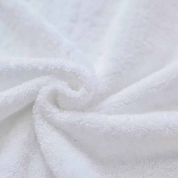Rectangular Luxury Hotel Towels , 100% Genuine White Turkish Bath Towels