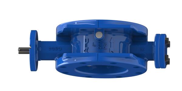 Arch Or Flat Shape Double Eccentric Butterfly Valve With Ribs