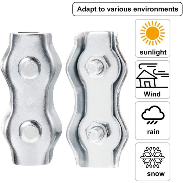 Нержавеющая сталь электрические стрейнеры загородки связывают проволокой струбцину стрелки соединителя веревочки закрепляет 6mm