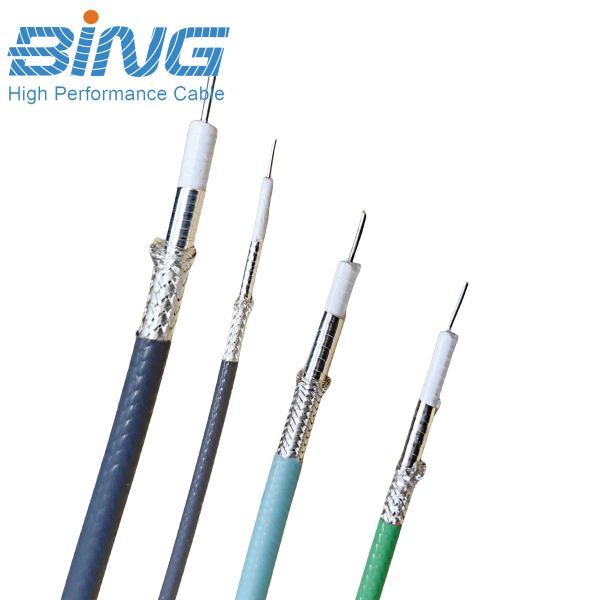 True Flex 034 Solid-Core 32 AWG Microwave Coaxial Cable with Spiral Strip Shield