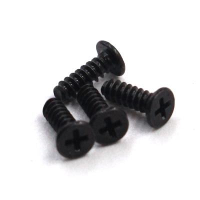 M1.7x5mm Black Zinc Steel Cross Head Machine Screws