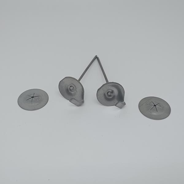 1.2mm-6mm Carbon Steel Duct Liner Cup Head Weld Pins For Insulation Fabrication