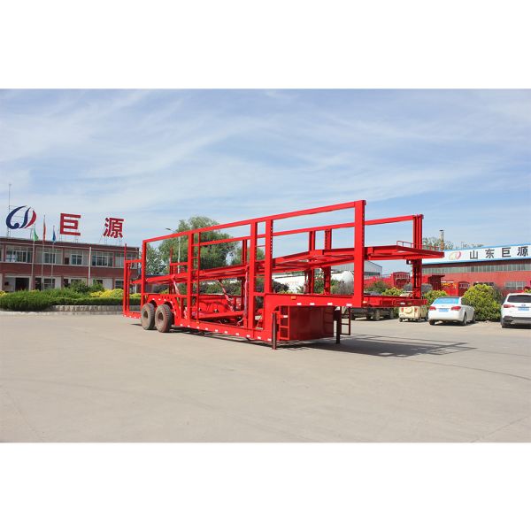2/3axle 6/8/10/12 Hydraulic/Screw Lifting SUV/Car Carrier Semi Trailer Hauler with Jump Board Truck Trailer Price