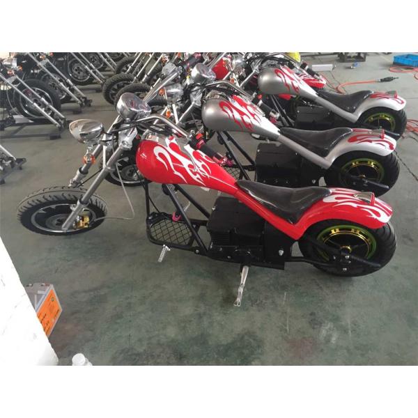 Yellow Coolest Harley Electric Motorcycles 60Km / H With 48V 500W Motor