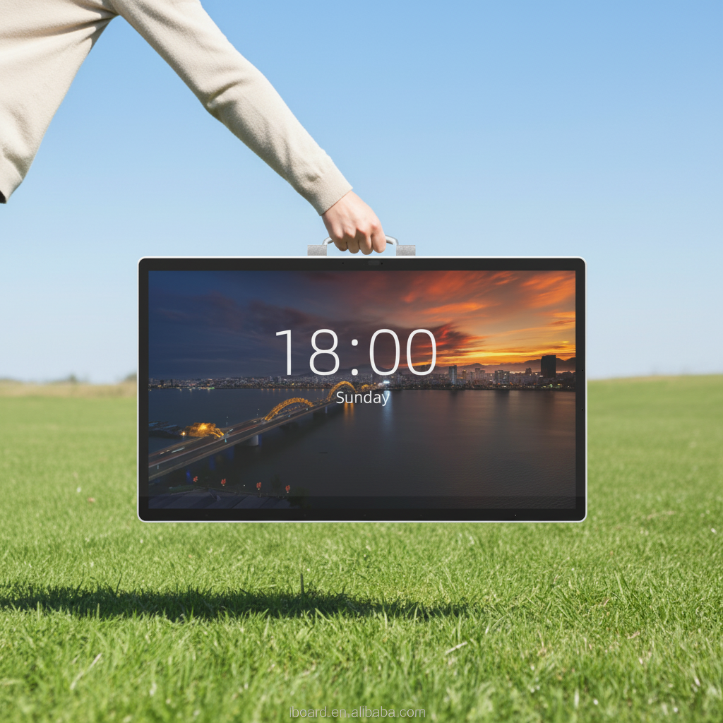 24.5 Inch Portable Touch Screen Kiosk with Android 14 1080p Resolution and Google EDLA Certification