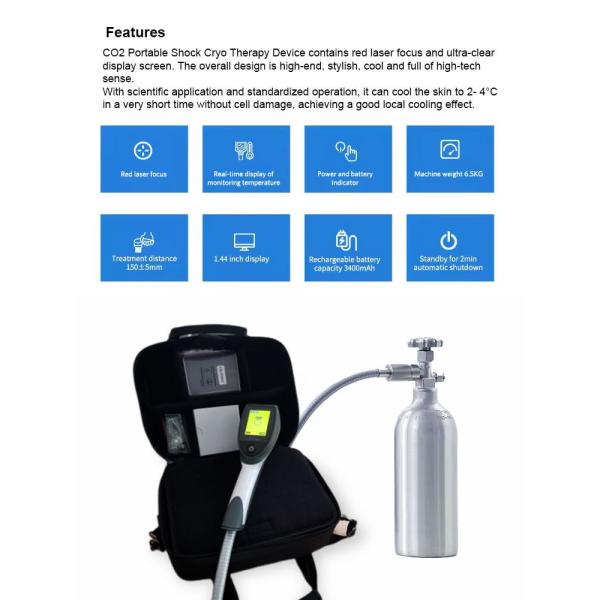 Handheld Co2 Portable Shock Cryo Therapy Machine for Pain Treatment