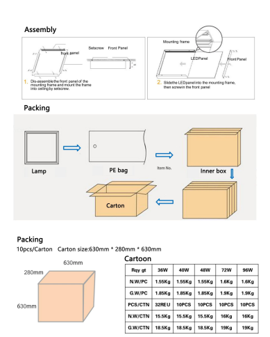 панель Downlight СИД 2160lm 300x300mm, свет панели гриля СИД 120lm/W