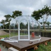Tente transparente de bulle d'hôtel des tentes recyclables 3m de bulle avec la lumière de LED