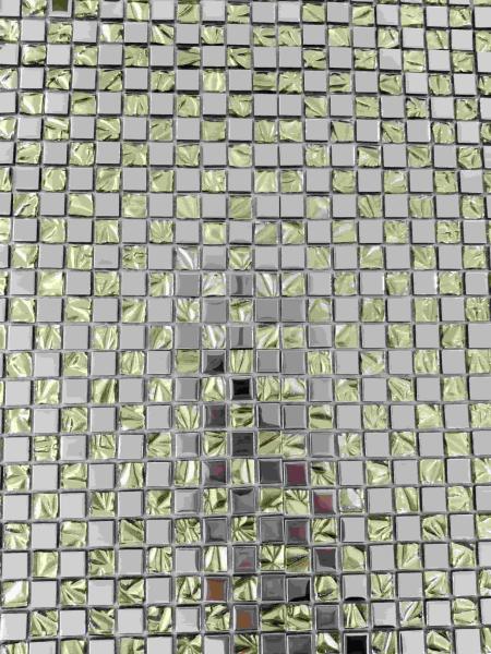 Mixed Goldleaf Mosaic Glass Wall Tile 300x300mm Shining Surface