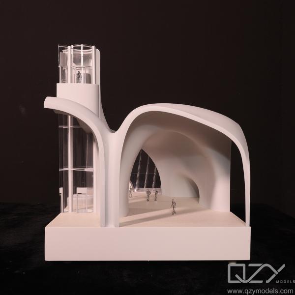 1/50 Монохромная архитектурная модель MAD Lucas Museum Custom
