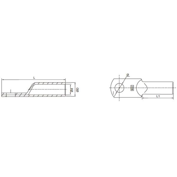 DT G Copper Tubular Lugs / Copper Crimp Lugs For Marine Automotive Outdoor