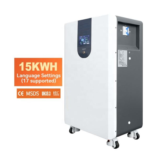 EXLIPORC LVB15WTC 15kWh 51.2V LiFePO4 Battery Wall-Mounted Solar Battery Storage System for Residential Use