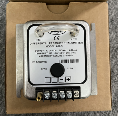 Dwyer 607-9 Differential Pressure Transmitter 0-25