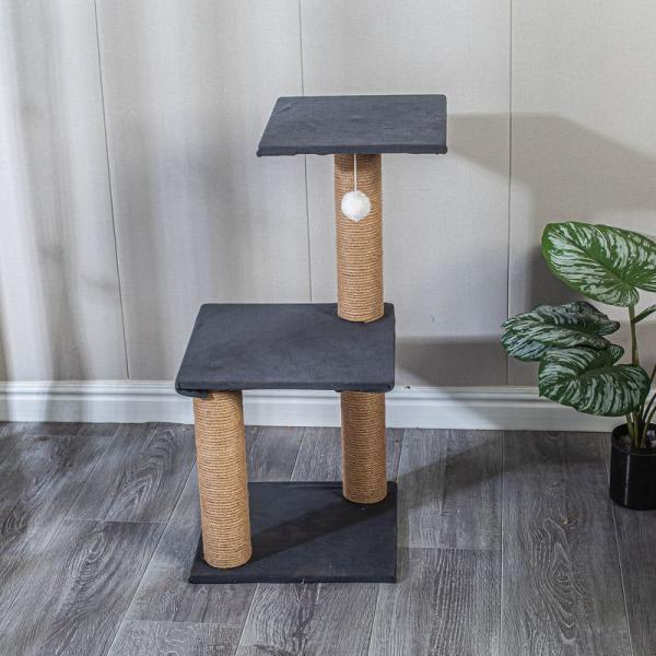 Multi Color Sisal Cat Climbing Tower Design 1/2/3 Layers for Customized Requirements