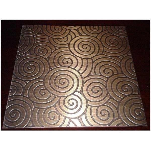 304 430 304L 316 316L Placa decorativa de acero inoxidable Placa grabada laminada en frío