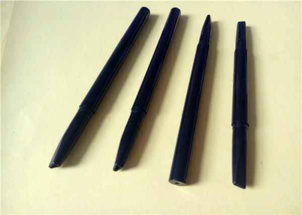 Lápis de sobrancelha inclinado duas extremidades, lápis de sobrancelha preto 138,3 * 9.1mm do ABS