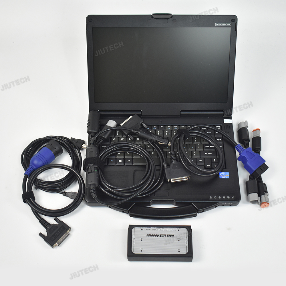 Для Commins Inline 6 Data Link Adapter Heavy Duty Truck Диагностический инструмент полный сканер OBD2 V7.6.2+CF53 ноутбук