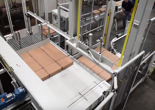 Palletizer de bas niveau abordable pour l'empilement des cartons/des sacs/des barils