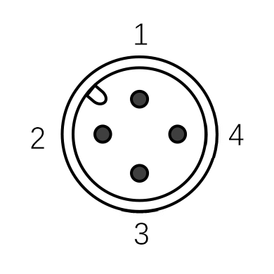RFID Read Write Head With TCP IP Port LED Display 5Pin M12 A Coded Male Connector
