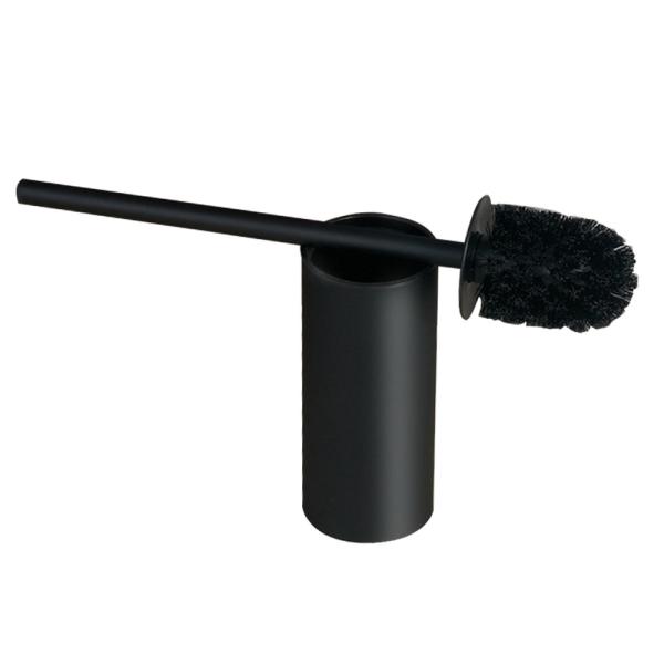 High Grade Black Wall Mounted Toilet Brush  With Holder Custom Logo