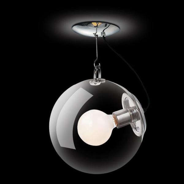Gallery Glass Ball pendant lamp for indoor home Kitchen Dining room Hanging light (WH-GP-10)