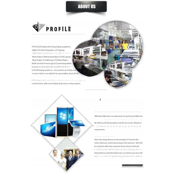 43 дюймовый киоск торгового центра LCD рекламное оборудование