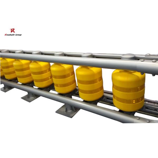 Highway Safety Reflective Roller Barrier Traffic Guardrail with D350*H500mm and D350*H245mm Sizes