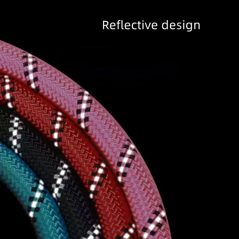 Reflective Bite Resistant Adjustable Length Dog Leash Pet Leash For Safe Walking