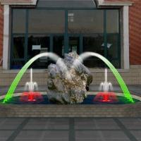 Programa de mudança de cor LED piscina fonte de aço inoxidável 304