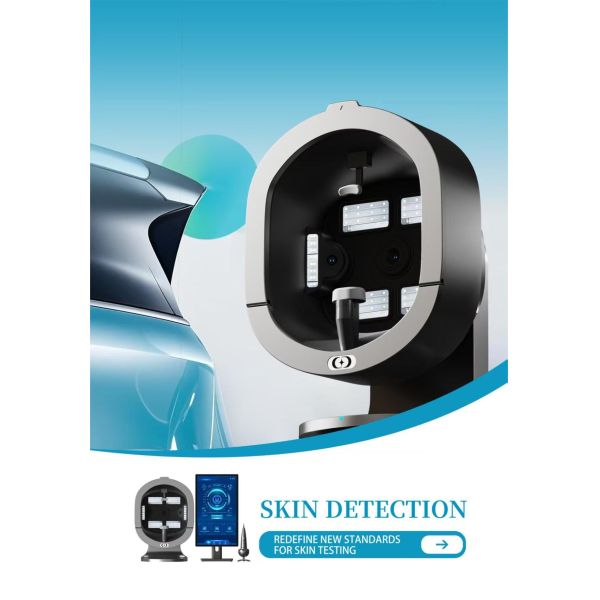 21.5 Inch 3 Cameras Hair Follicles Scalp Scanner Detector Facial Skin Analyzer Machine