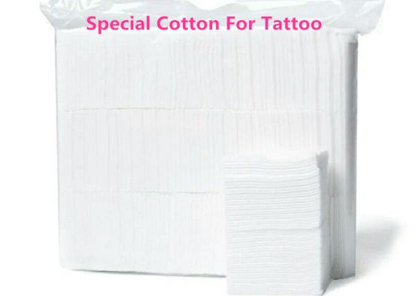 Disposable Thin Special Cotton Gauze Pad White Color For Tattoo Makeup