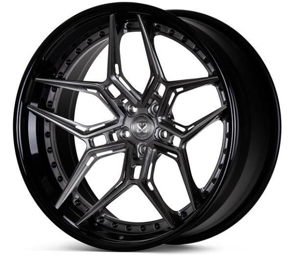 3 PC EVO4R Rims Forged 18 19 20 21 22 inch for VW T5 T6 Brushed Black Wheels