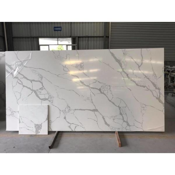 Custom Cut Hard Surface Kitchen Countertops With Vein , Stone Kitchen Worktops