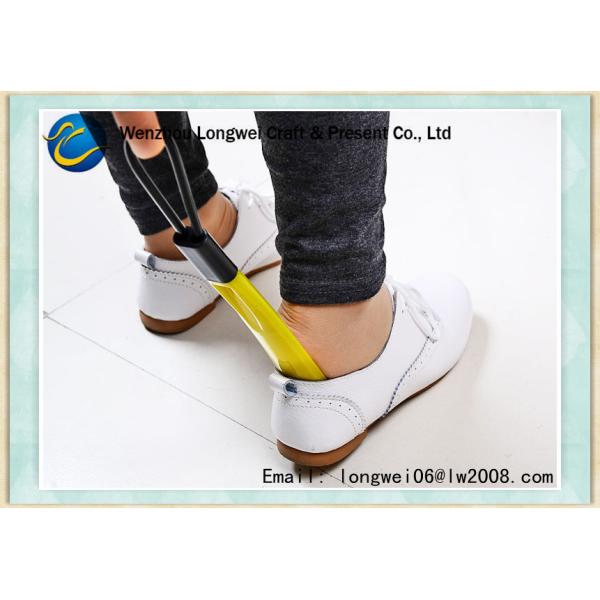 Short Plastic Shoe Horn Custom Portable with Printing Logo