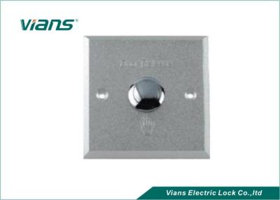 Interruptor de saída de alumínio impermeável 86 * 86 * 20mm da tecla para a liberação da porta