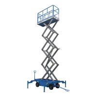 6m 8m 10m 12m Tijeras eléctricas hidráulicas plataforma de trabajo aérea elevadora móvil